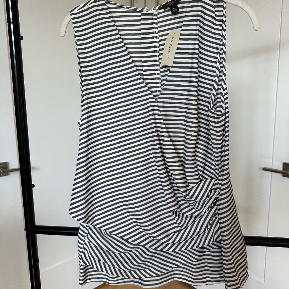 NWT Ann Taylor Striped Top